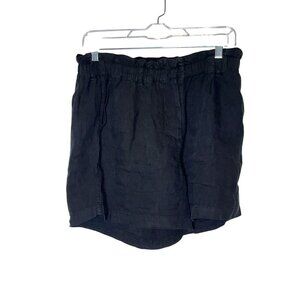 RAILS Womens Black Linen Blend Elastic Waist Shorts Size S 4